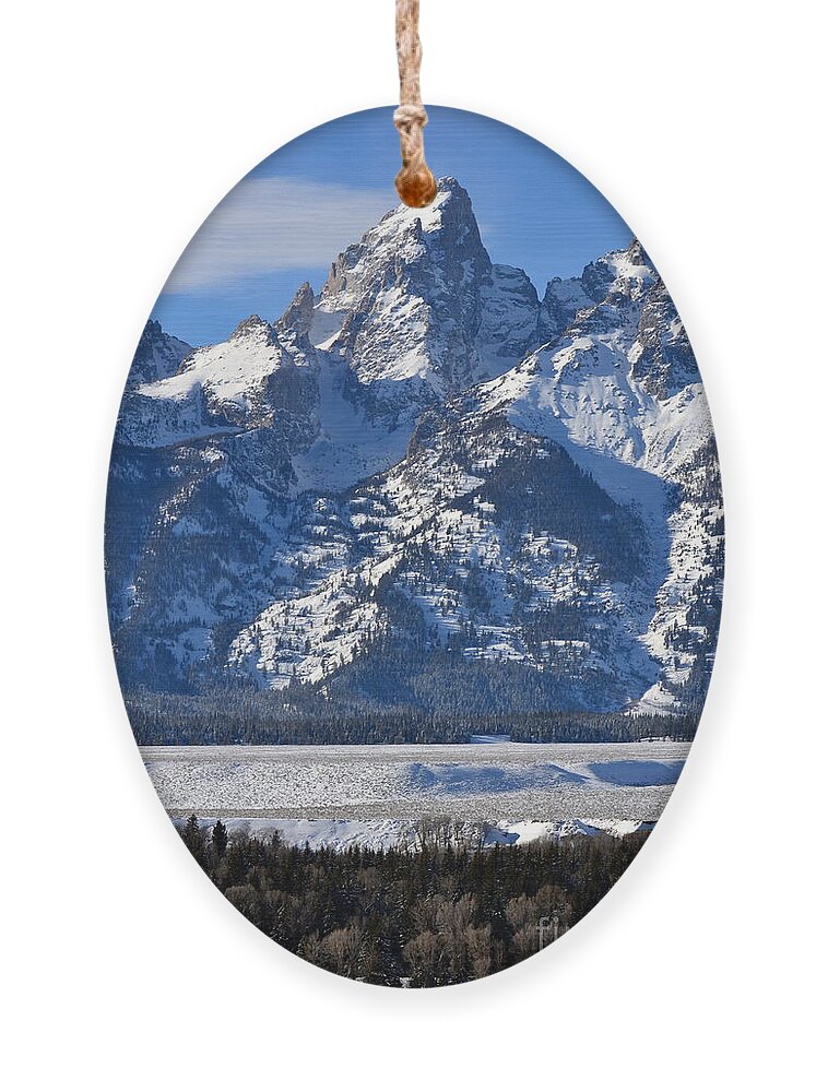 Mountains Ornament featuring the photograph Grand Teton by Dorrene BrownButterfield