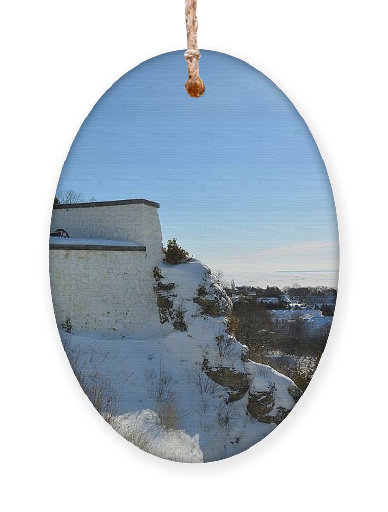 Fort Mackinac Ornament featuring the photograph Great Lakes Citadel by Keith Stokes