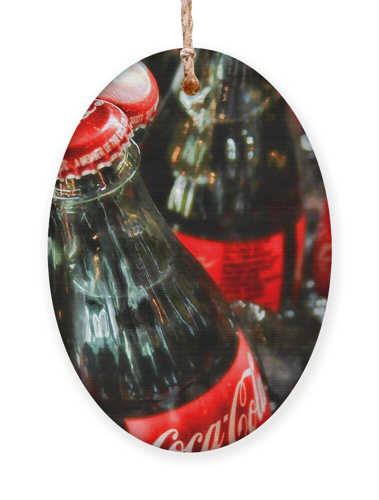 Coke Ornament featuring the photograph Have a Coke and Give a Smile by Diana Sainz by Diana Raquel Sainz