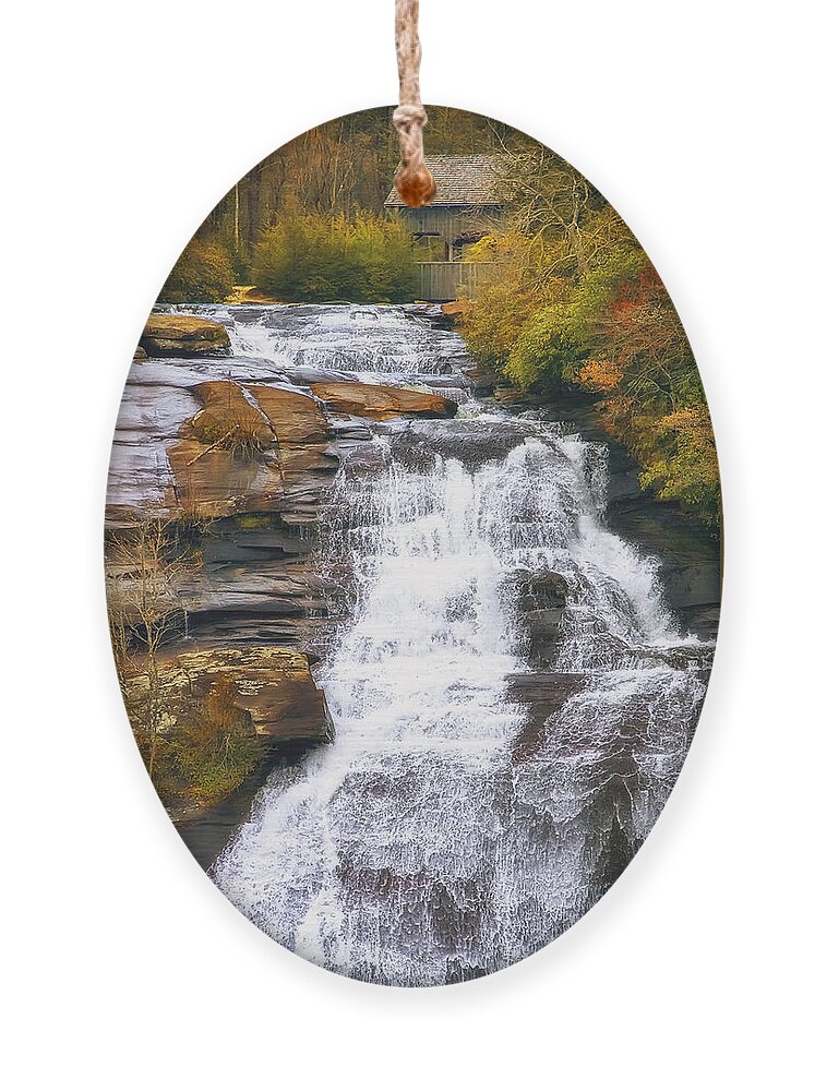 Water Ornament featuring the photograph High Falls by Scott Norris