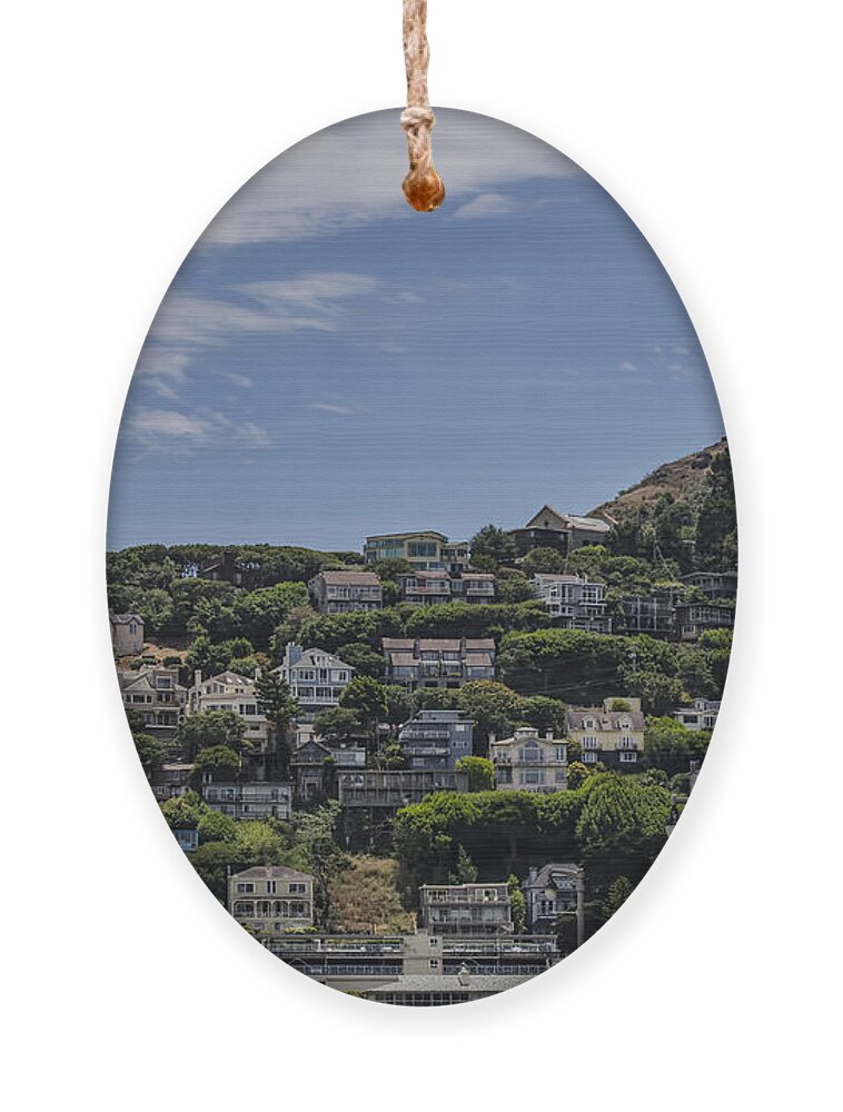 California Ornament featuring the photograph Hills Of Salsalito by Judy Wolinsky