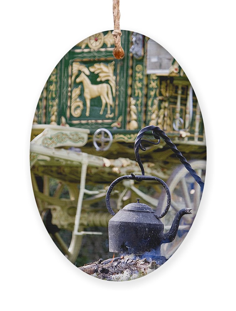 Gypsy Ornament featuring the photograph Home Is Where The Hearth Is by Tim Gainey
