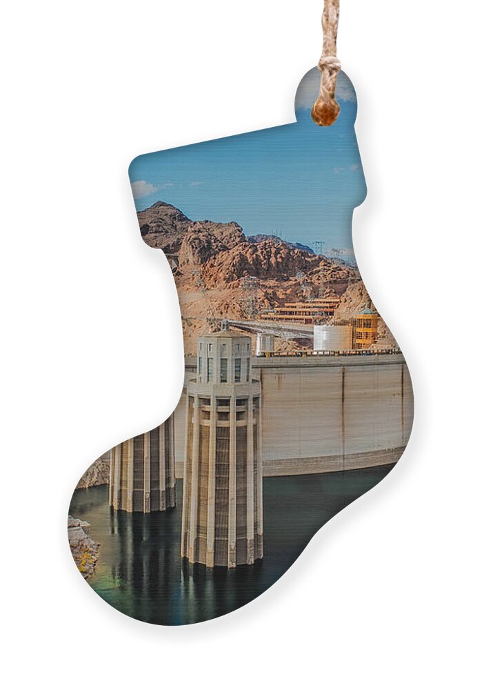 Hoover Dam Reservoir Ornament featuring the photograph Hoover Dam Reservoir by Paul Freidlund