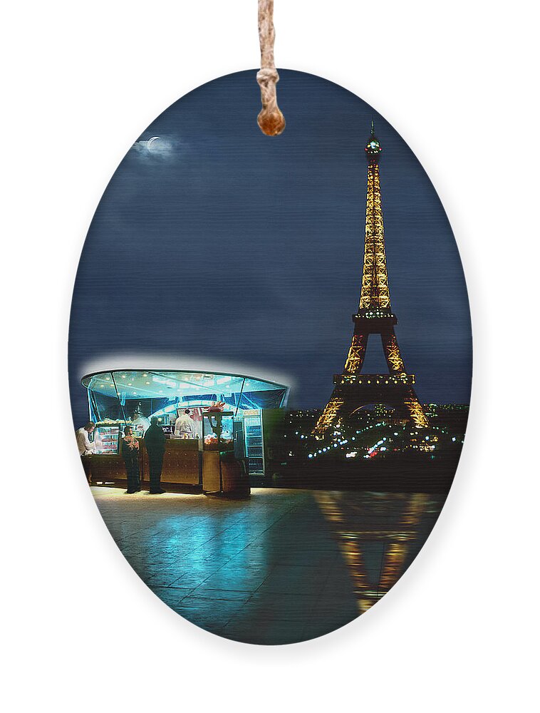Paris Ornament featuring the photograph Hot Dog in Paris by Mike McGlothlen