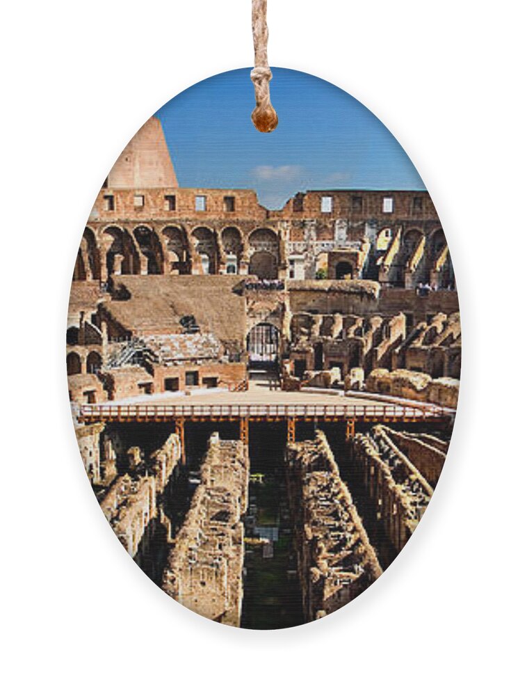 Colosseum Ornament featuring the photograph Inside the Colosseum by Weston Westmoreland