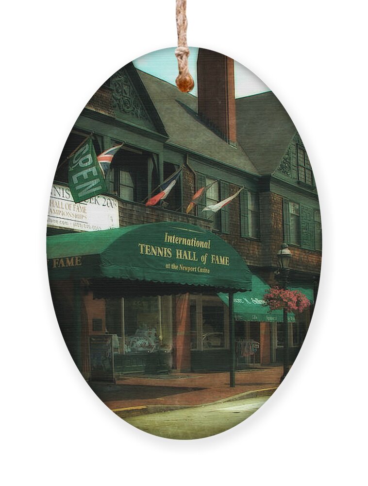 Newport Ornament featuring the photograph International Tennis Hall of Fame by Michelle Calkins