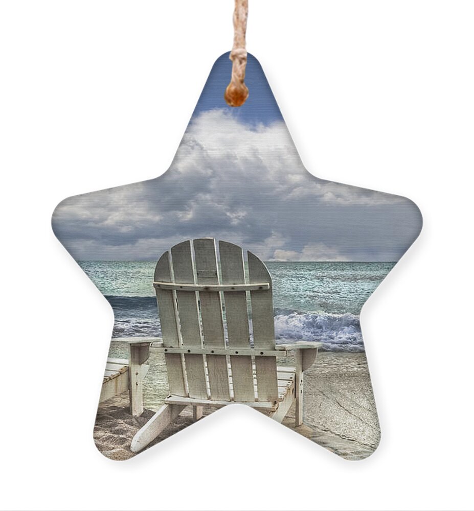 Clouds Ornament featuring the photograph Island Attitude by Debra and Dave Vanderlaan