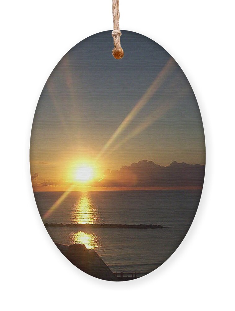 Wonderful Sunrise Ornament featuring the photograph Italian Sunrise by Ramona Matei