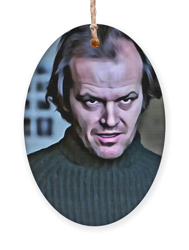 Jack Torrance Ornament featuring the painting Jack Torrance by Florian Rodarte