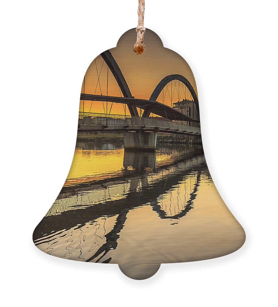 Naron Ornament featuring the photograph Jubia Bridge Naron Galicia Spain by Pablo Avanzini