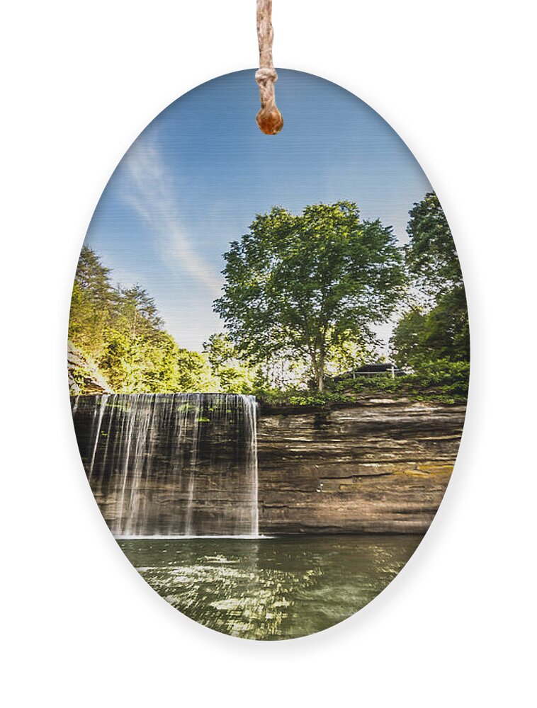 76 Falls Ornament featuring the photograph Kentucky - 76 Falls by Ron Pate