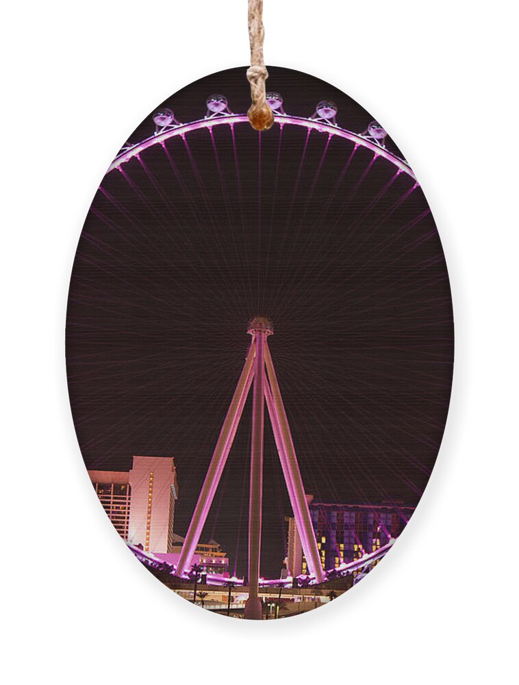 High Roller Ornament featuring the photograph Las Vegas by Anthony Totah