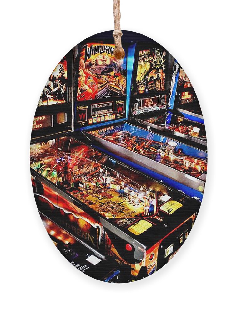 Pinball Ornament featuring the photograph Launchers Lacking by Benjamin Yeager