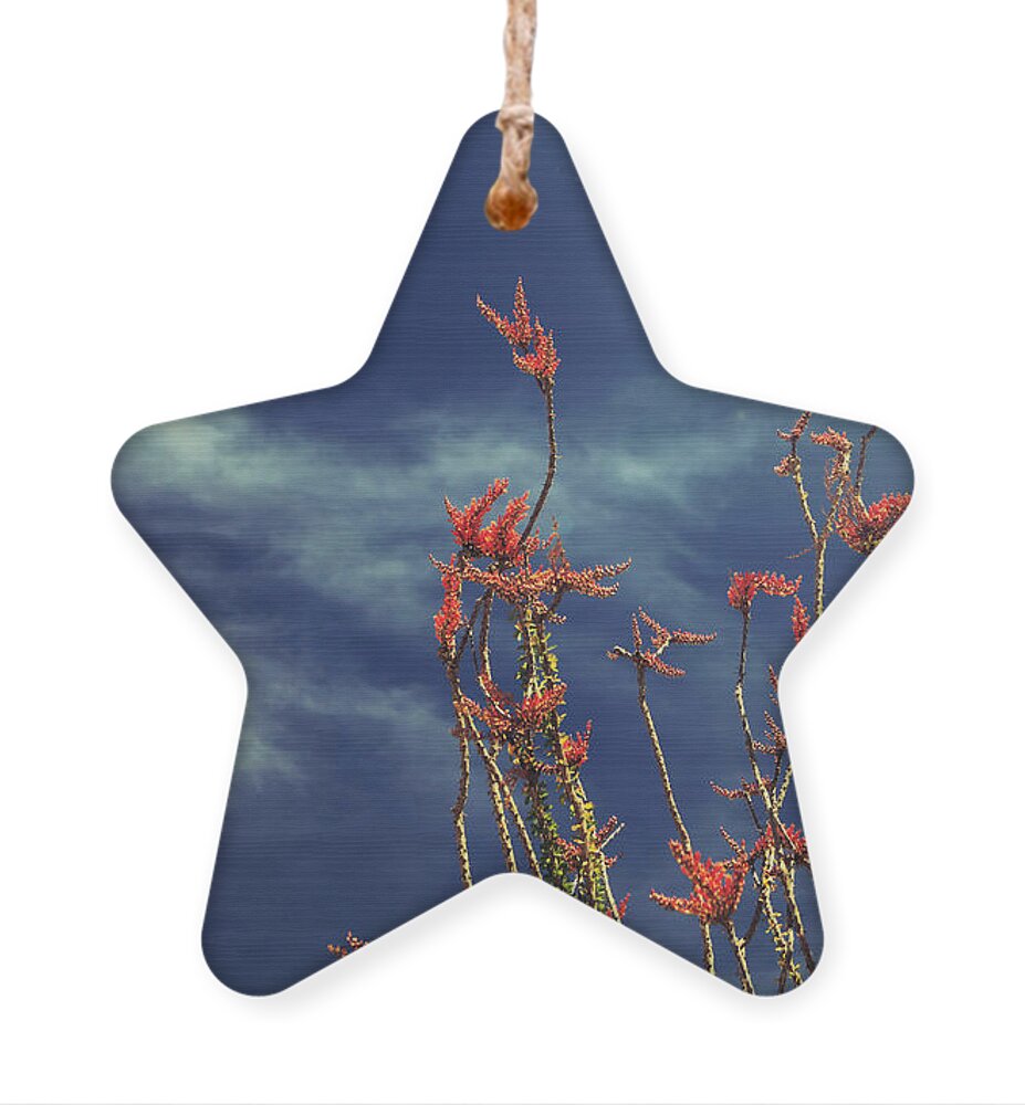 Joshua Tree National Park Ornament featuring the photograph Like Flying Amongst the Clouds by Laurie Search