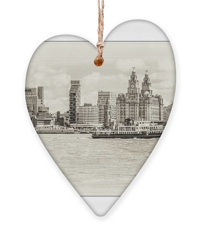 Liverpool Museum Ornament featuring the photograph Liverpool Ferry by Spikey Mouse Photography