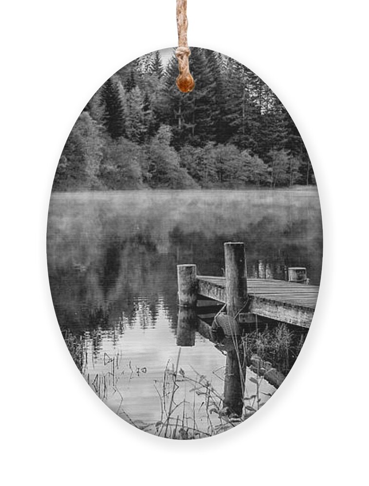 Loch Ard Ornament featuring the photograph Loch Ard Boathouse by Nigel R Bell