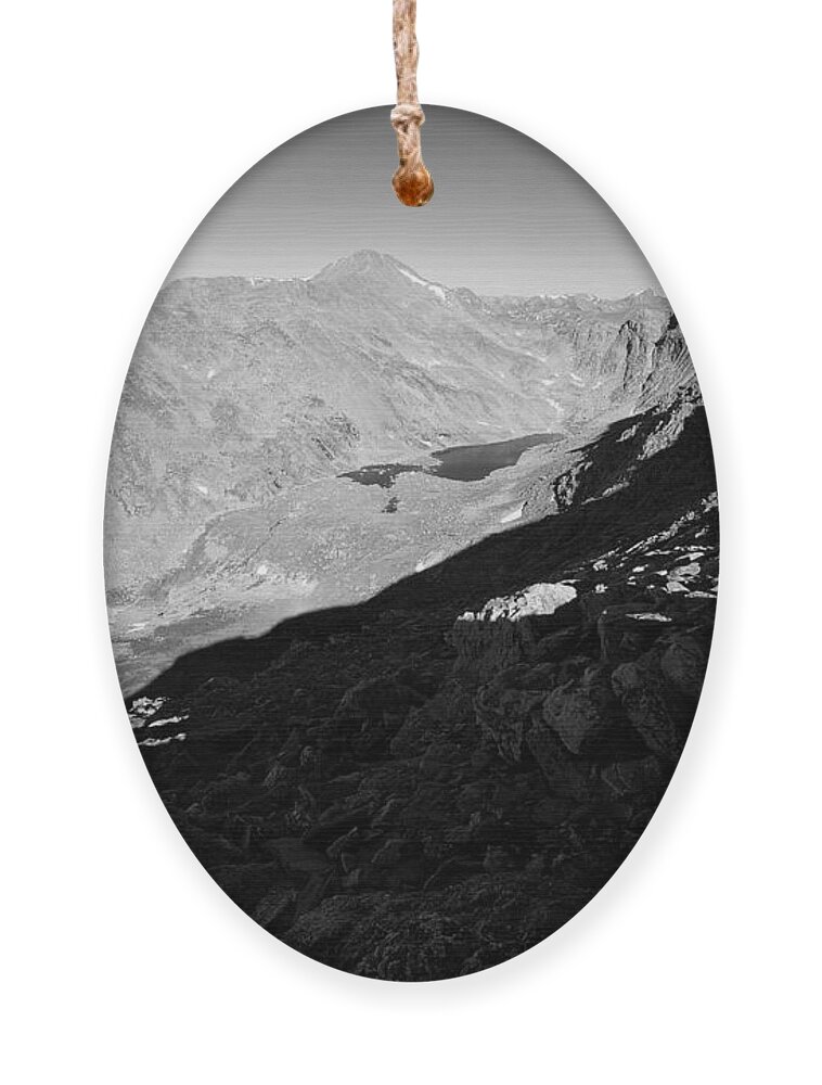 Mt. Evans Landscape Photograph Ornament featuring the photograph Long Shadows by Jim Garrison