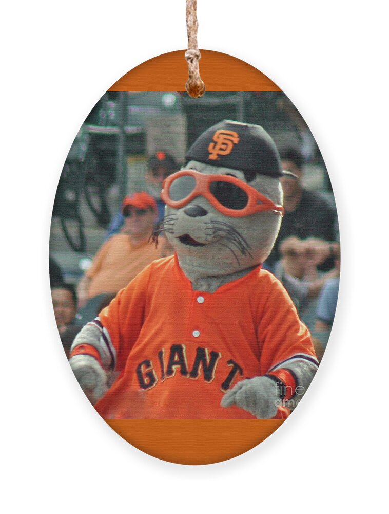 Lou Seal San Francisco Giants Mascot Ornament by Tap On Photo - Pixels