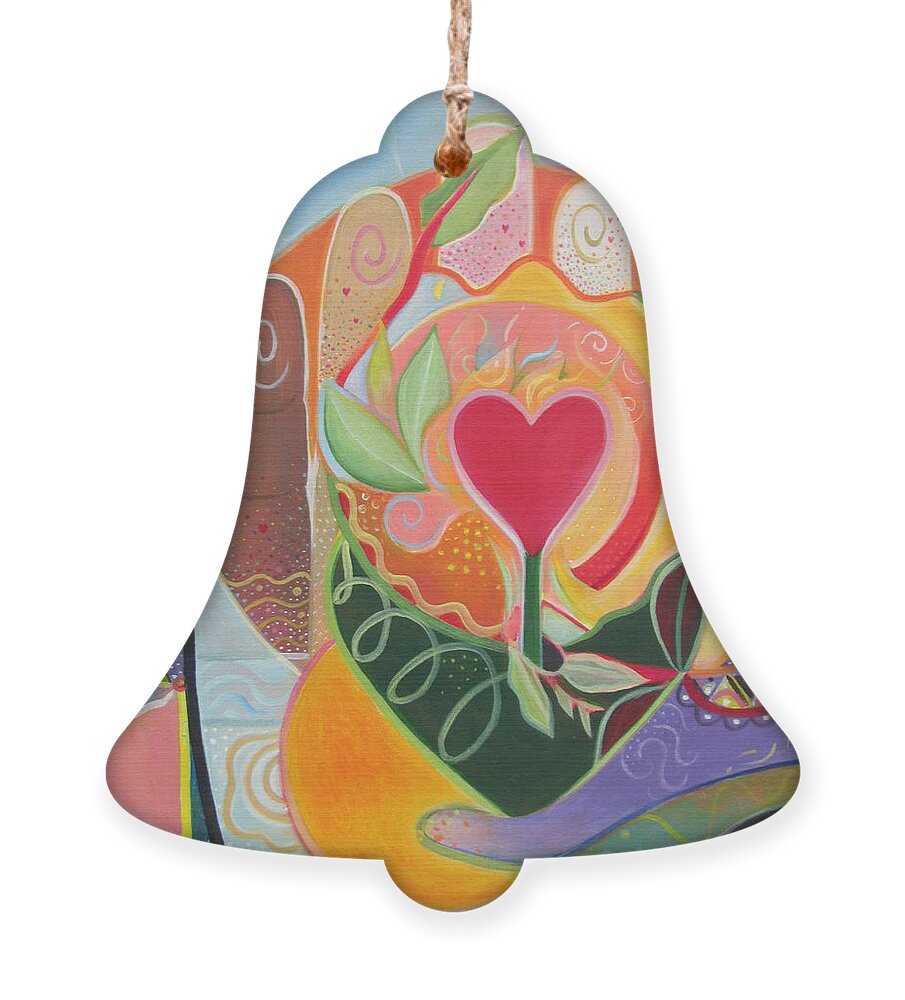 Love Ornament featuring the painting Love Is Love by Helena Tiainen