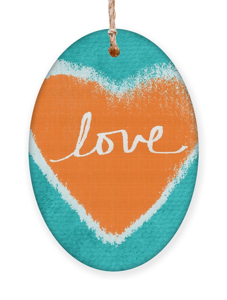 Heart Ornament featuring the mixed media Love by Linda Woods