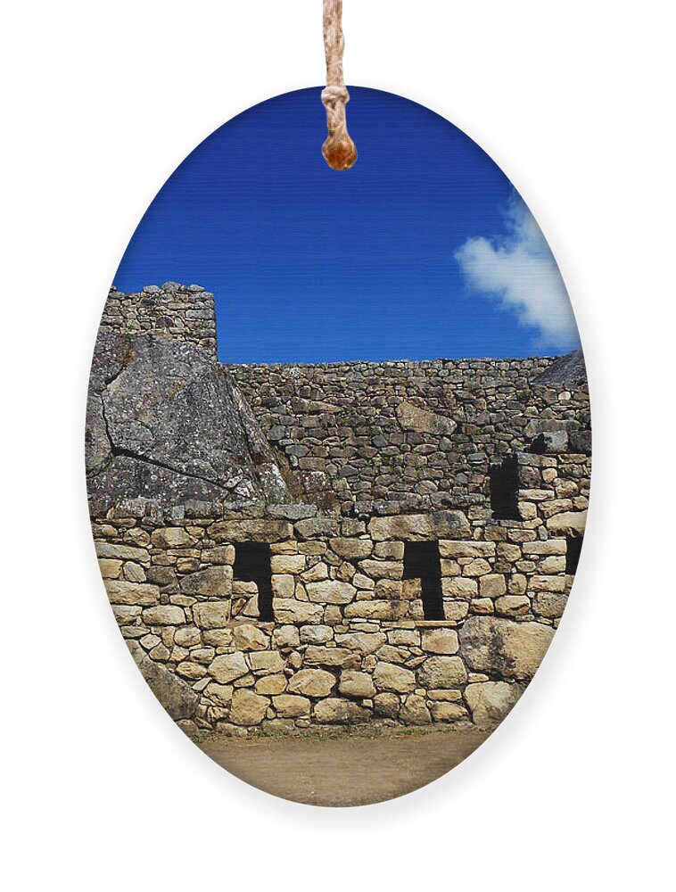 Peru Ornament featuring the photograph Machu Picchu Peru 13 by Xueling Zou
