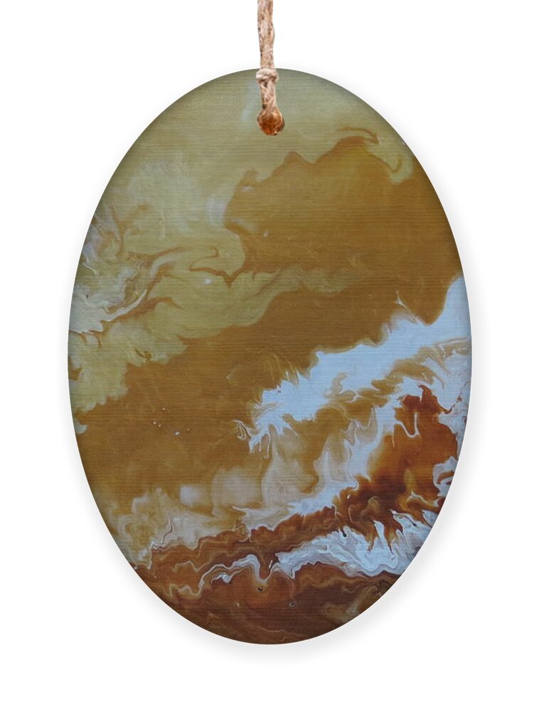 Abstract Ornament featuring the painting Marblesque by Soraya Silvestri