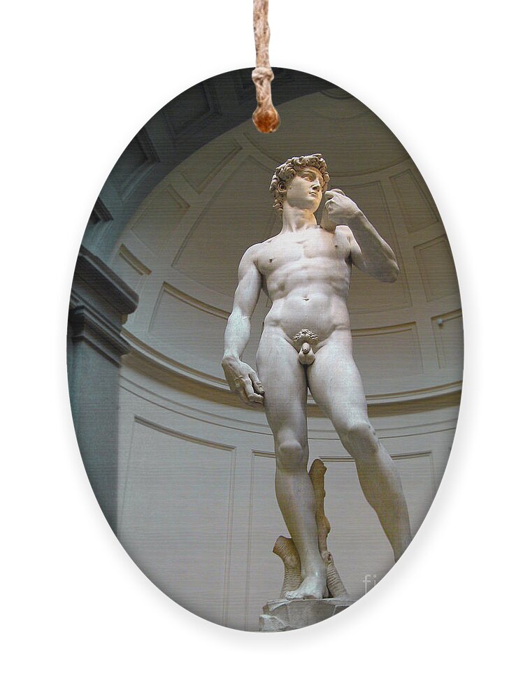 David Ornament featuring the photograph Masterpiece David.Florence by Jennie Breeze