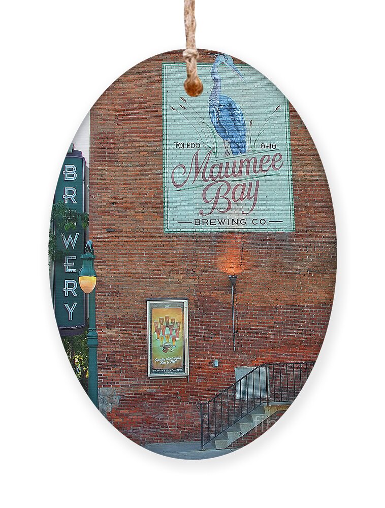 Maumee Bay Brewing Company Ornament featuring the photograph Maumee Bay Brewing Company 2135 by Jack Schultz
