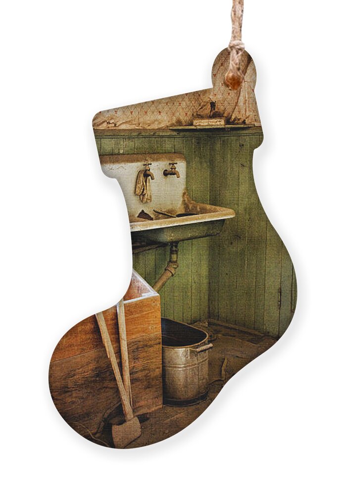 Bodie Ornament featuring the photograph Miller Kitchen by Lana Trussell