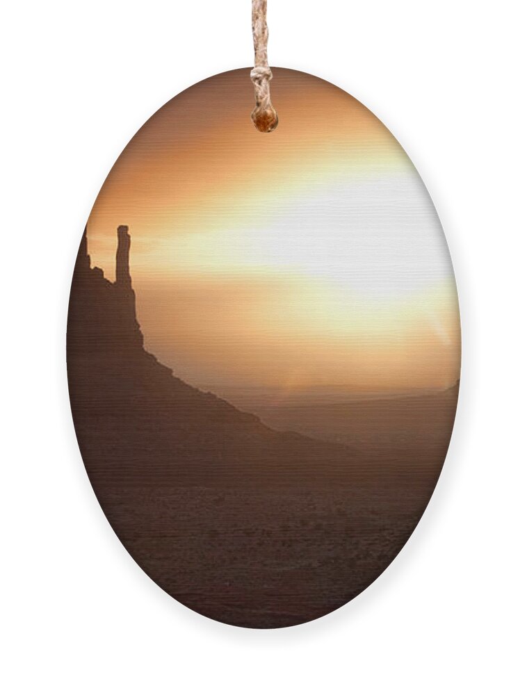 Utah Ornament featuring the photograph Mitten Sunrise by Jim Garrison