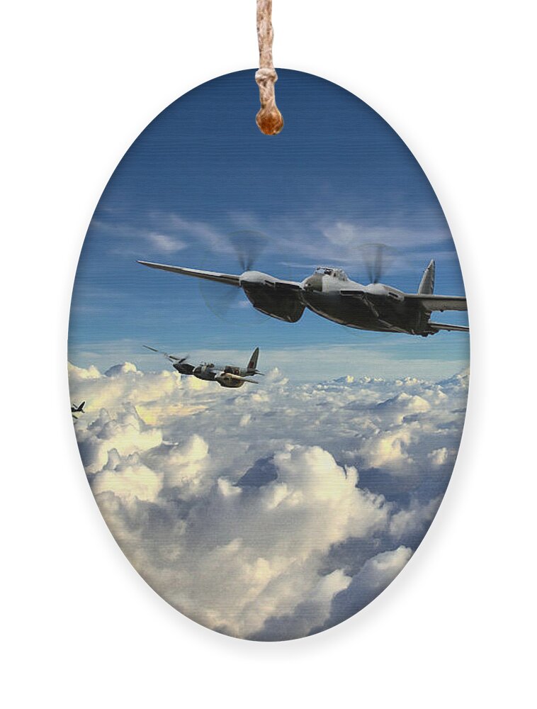 Mosquito Ornament featuring the digital art Mosquito Force by Airpower Art