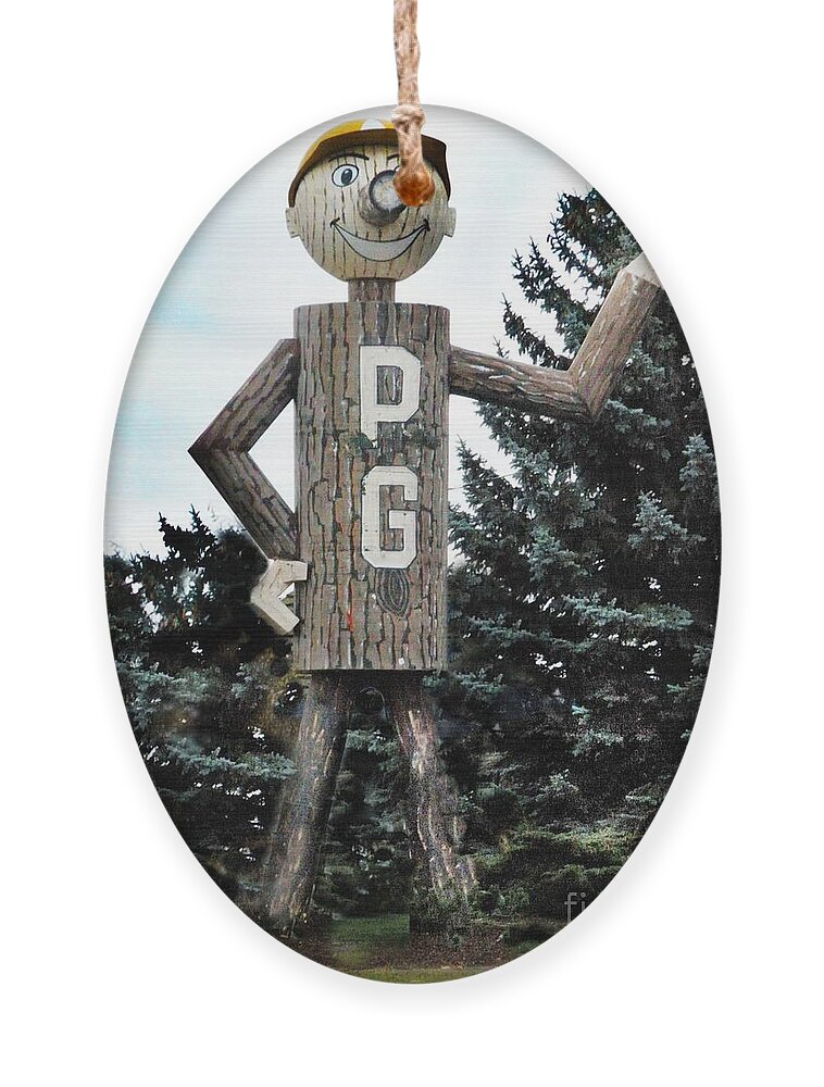 Mascot Ornament featuring the photograph Mr. PG by Vivian Martin