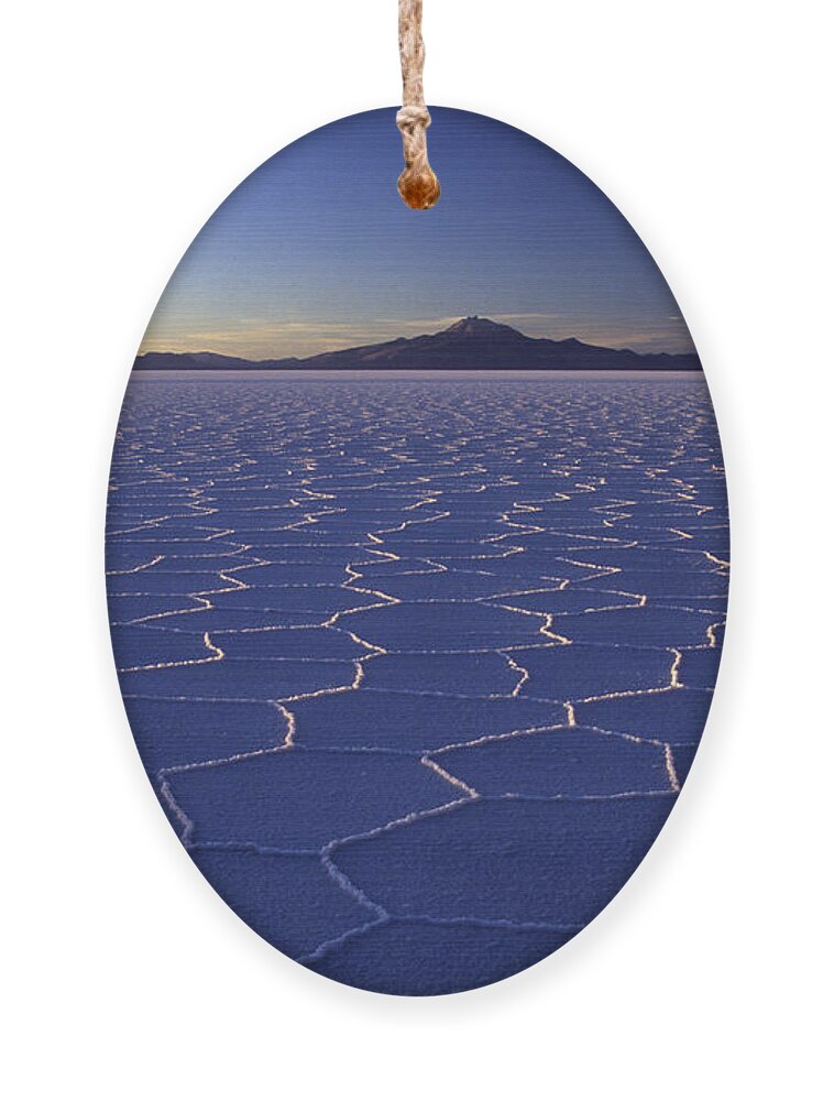 Salar De Uyuni Ornament featuring the photograph Natures Geometry Salar de Uyuni by James Brunker