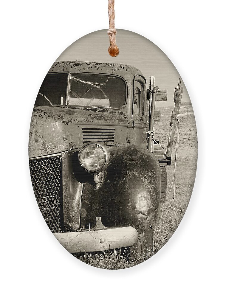 Truck Ornament featuring the photograph Needs Gas By Diana Sainz by Diana Raquel Sainz