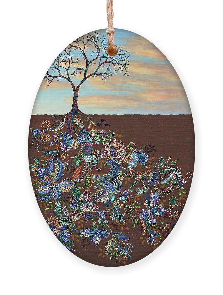 Tree Ornament featuring the painting Neither Praise Nor Disgrace by James W Johnson