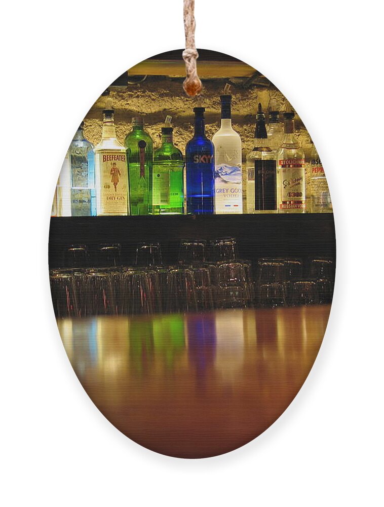 Bar Ornament featuring the photograph Nepenthe's Bottles by James B Toy
