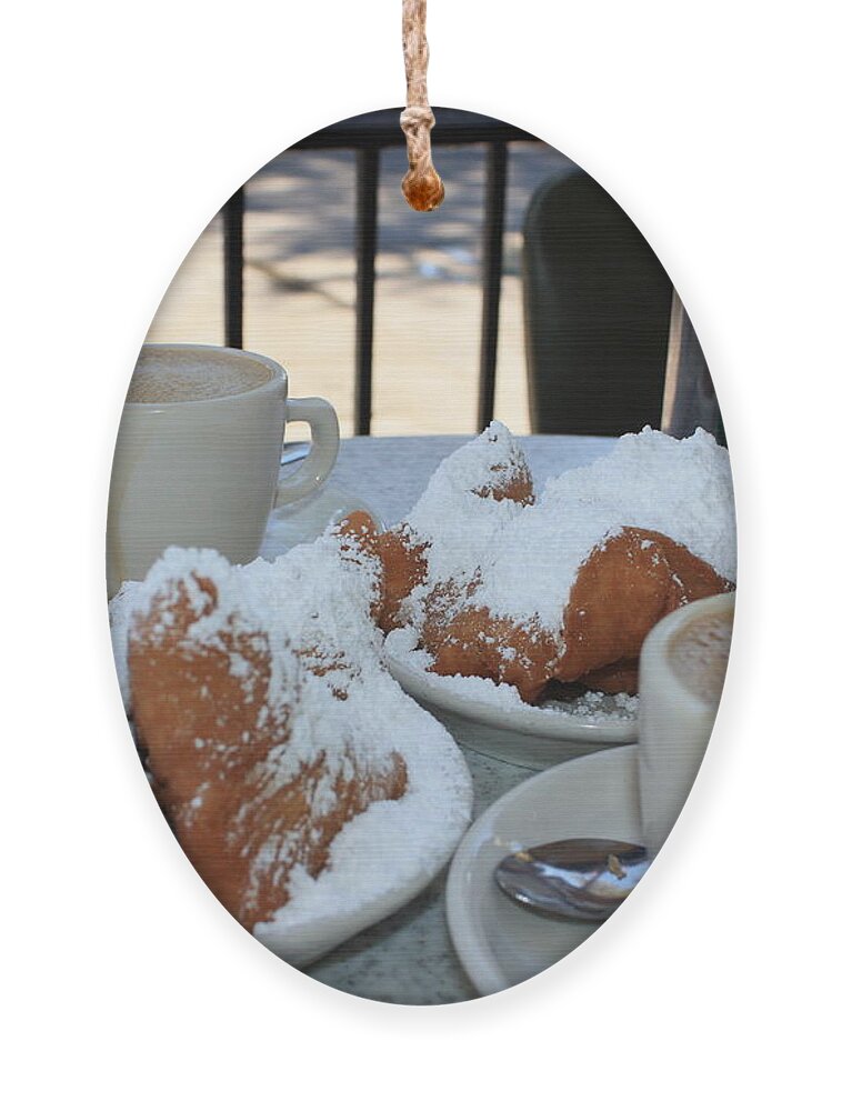 Cafe Au Lait Ornament featuring the photograph New Orleans Breakfast by Carol Groenen