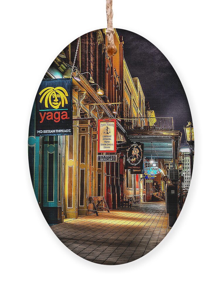 Strand Ornament featuring the photograph Nighttime on the Strand by David Morefield