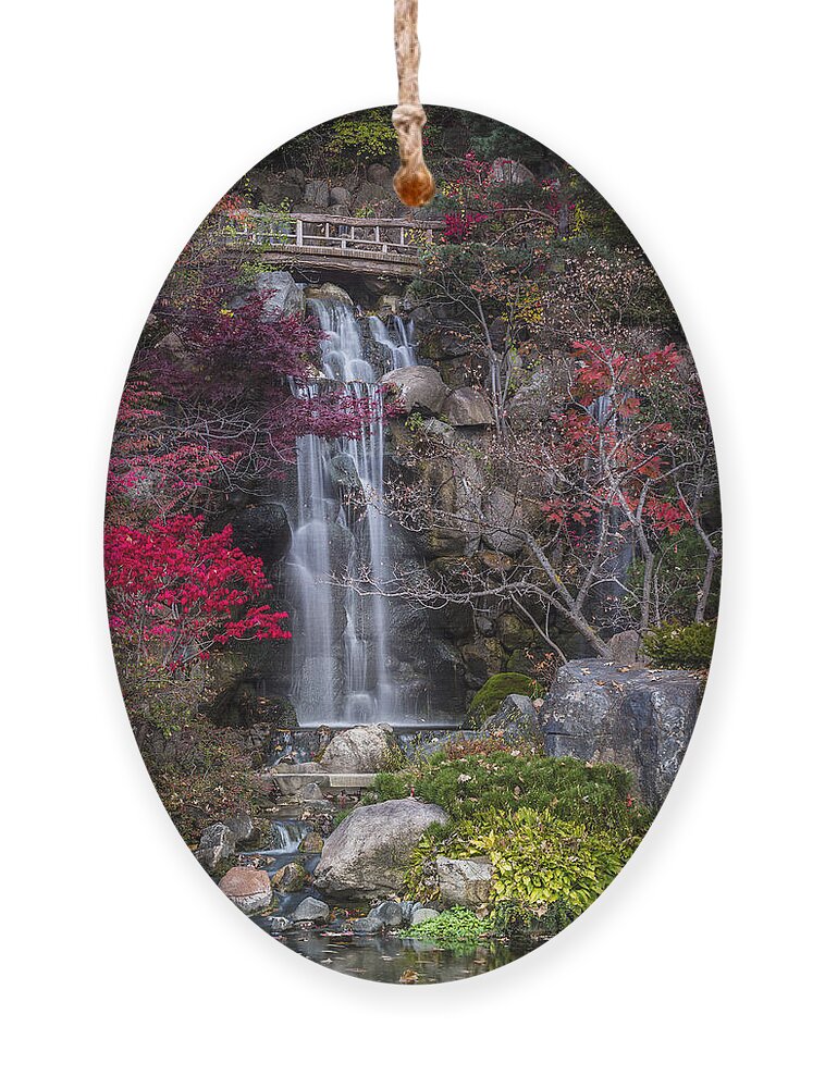 Waterfall Ornament featuring the photograph Nishi No Taki by Sebastian Musial