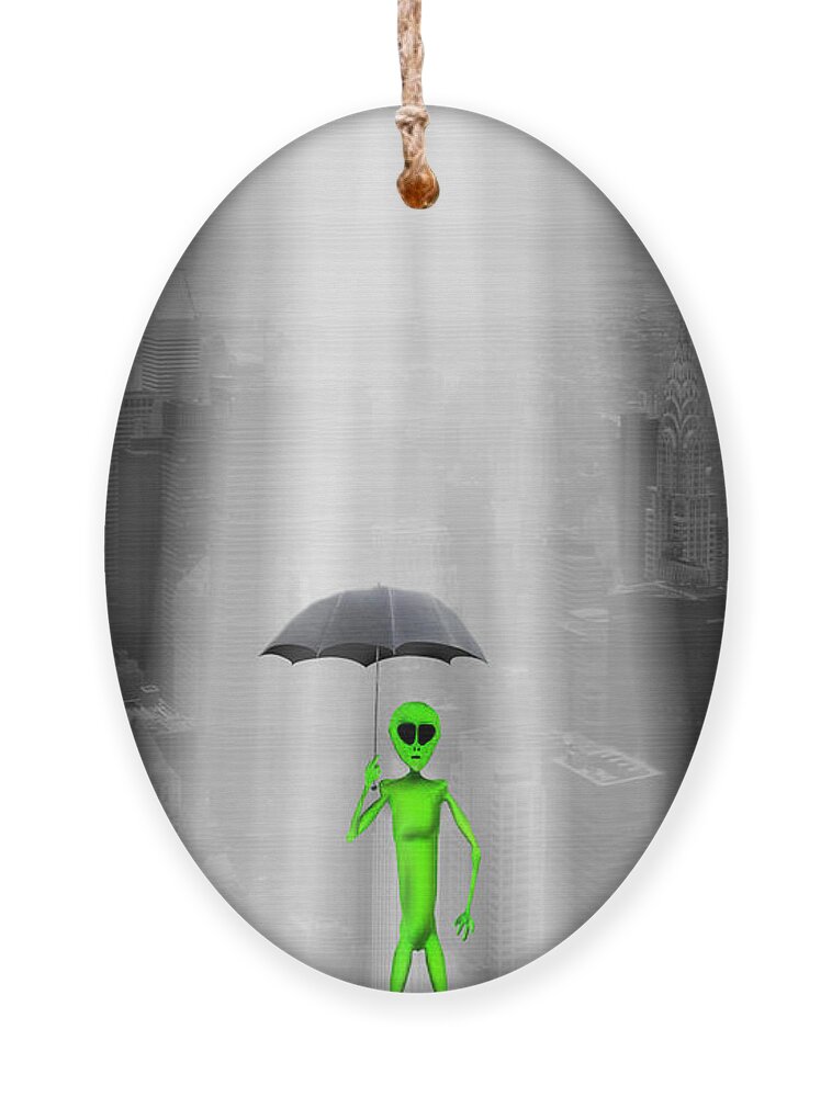 Surrealism Ornament featuring the photograph No Intelligent Life Here by Mike McGlothlen