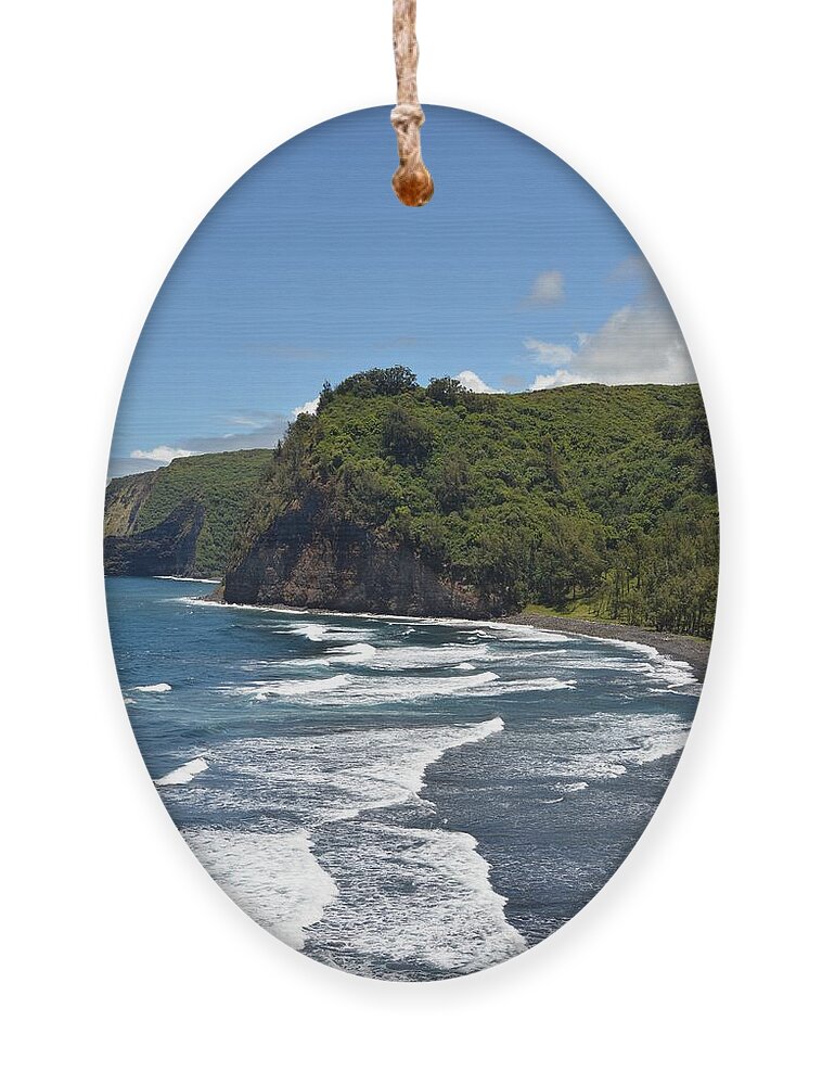 Kona Ornament featuring the photograph North Kona Coast 2 by Amy Fose