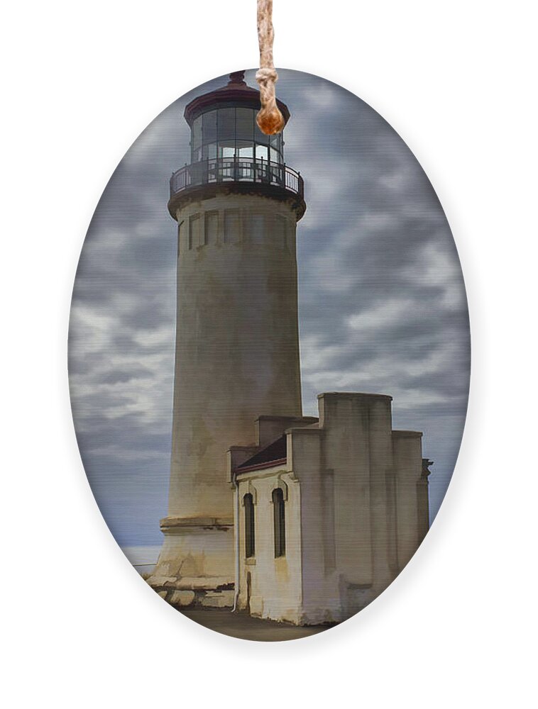 North Head Lighthouse Ornament featuring the photograph North Head Lighthouse by Cathy Anderson