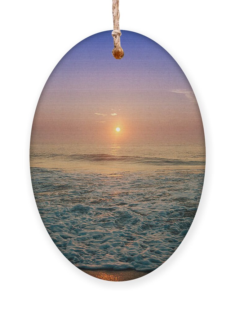 Ocean City Ornament featuring the photograph Ocean City Sunrise by Crystal Wightman