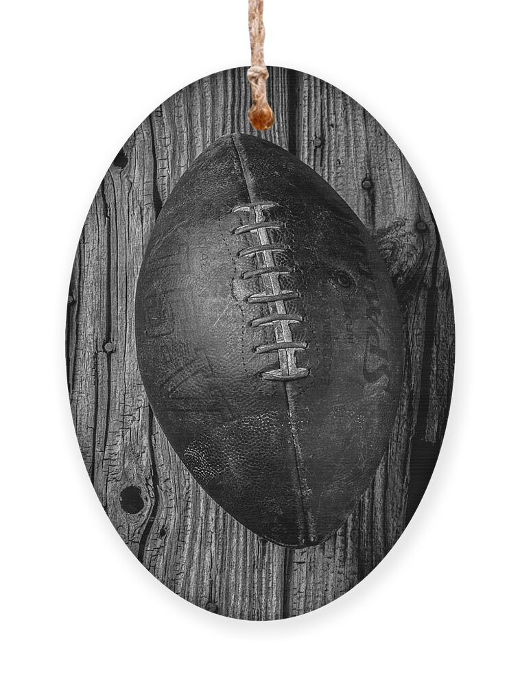 Old Ornament featuring the photograph Old Football by Garry Gay