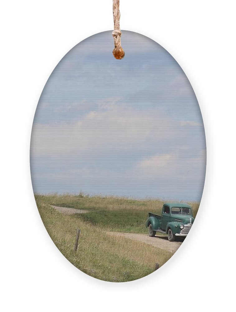 Vintage Ornament featuring the photograph Old Truck by Ann E Robson