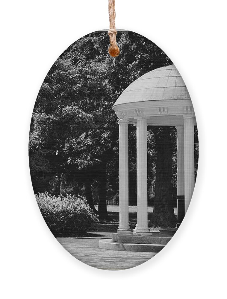 Old Well Ornament featuring the photograph Old Well at UNC by Georgia Clare