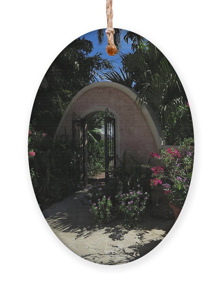 Gate Ornament featuring the photograph Open by Jessica Myscofski