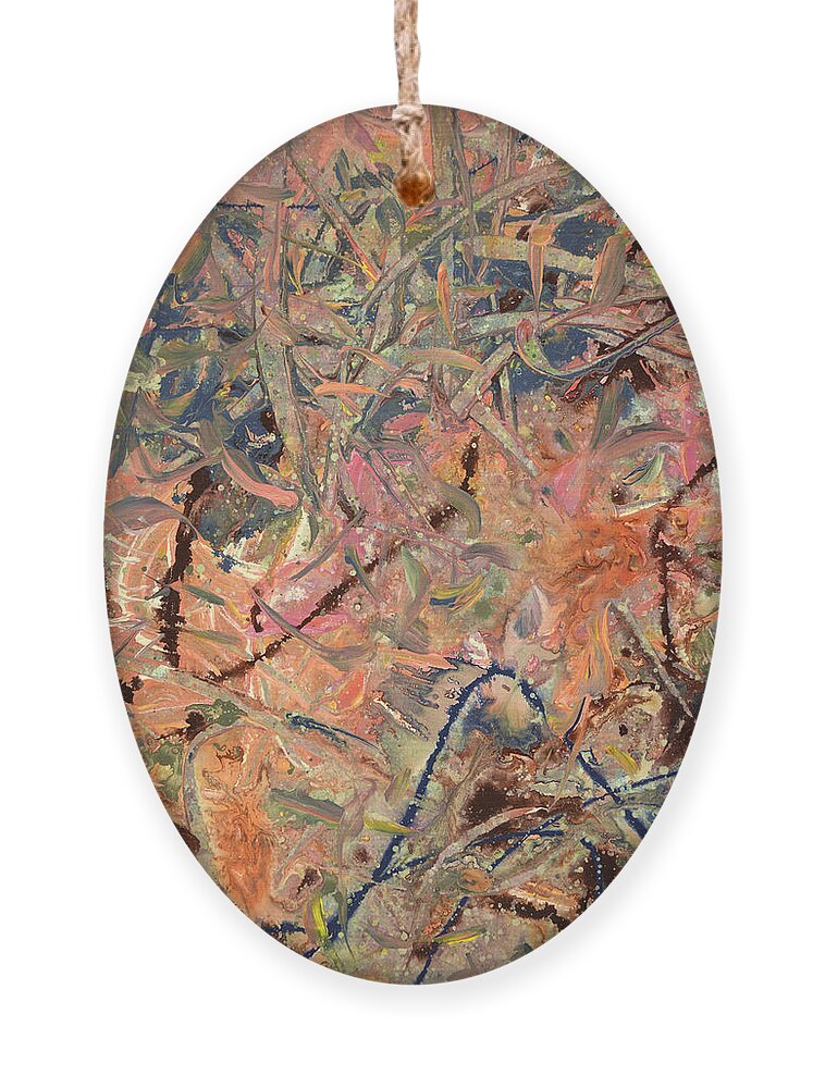 Abstract Ornament featuring the painting Paint number 52 by James W Johnson