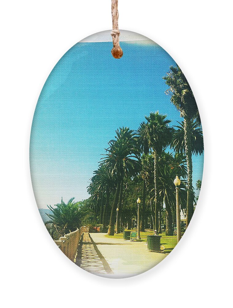 Pacific Ornament featuring the photograph Palisades Park by Nina Prommer