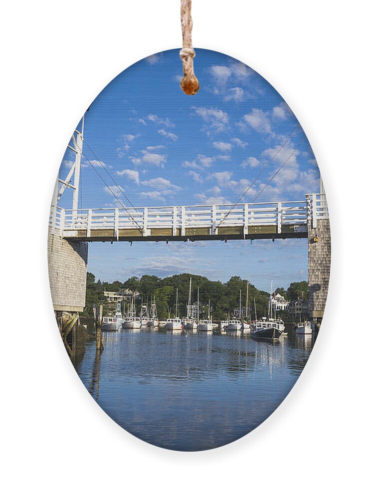 Maine Ornament featuring the photograph Perkins Cove - Maine by Steven Ralser